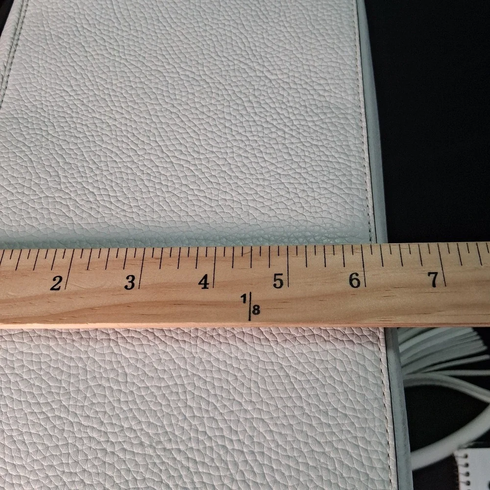 Kate‎ Spade New York White Pebble Leather Tote 13 x 10 x 6